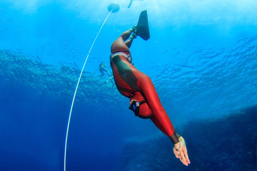 Freediving in Dahab with H2O Divers